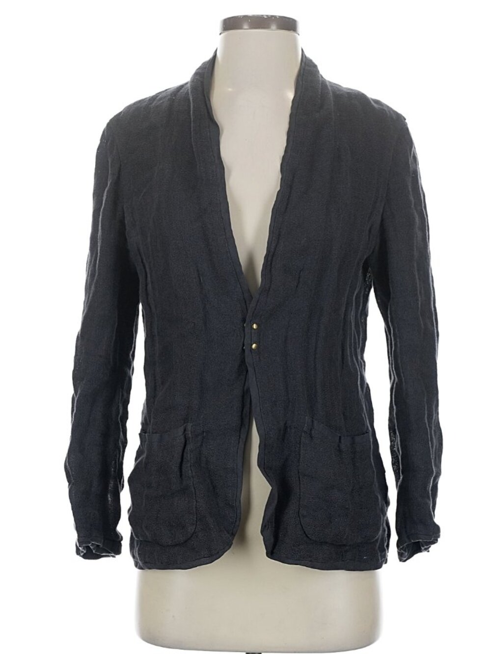 Pas de Calais Charcoal Linen Jacket